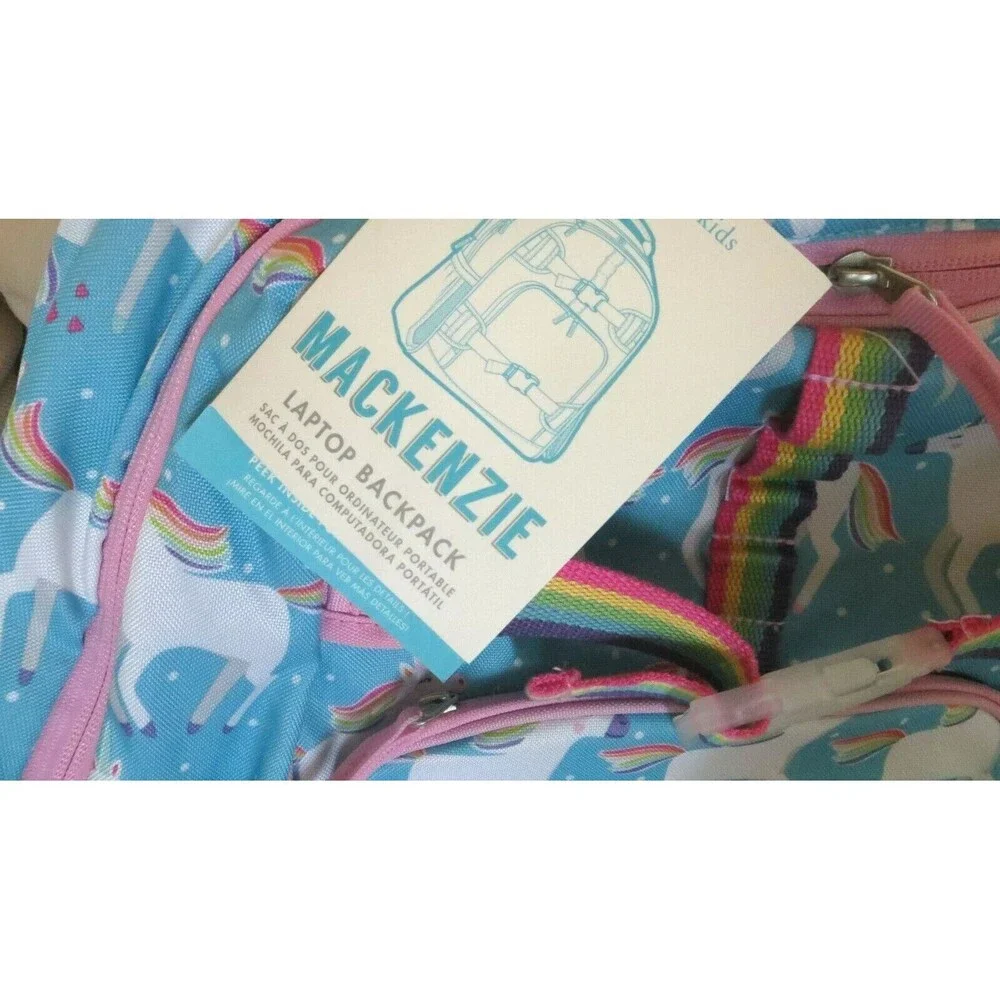 Pottery barn School BACKPACK LARGE Rainbow Unicorn Parade Heart Travel pink girl